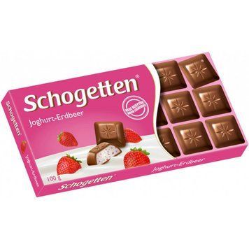 Шоколад Schogetten Yoghurt Strawberry 100 г 111537 фото