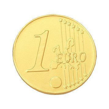 Шоколадная монета 1 Евро Only Молочный шоколад 21.5 г 9002589057144 фото