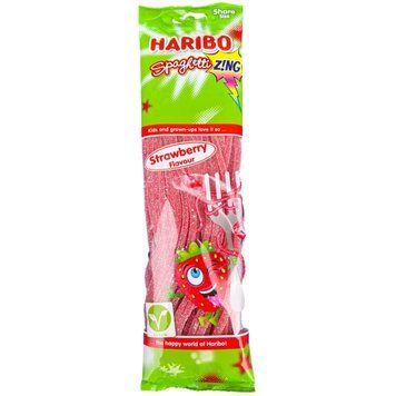 Желейки Spaghetti Zing Strawberry Спагетти Клубника 175 г ТМ Haribo Харибо Германия 111935 фото