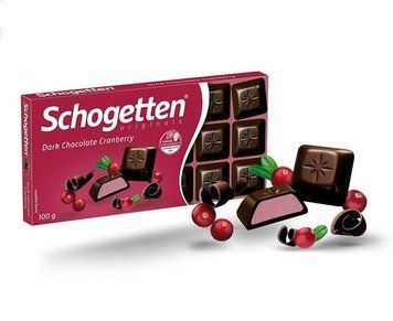 Schogetten dark chocolate cranberry 100 г 111538 фото