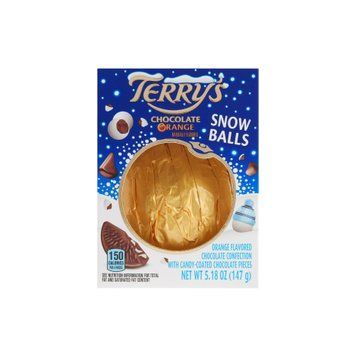 Апельсин шоколадный Terry's Snowballs Milk Chocolate Orange Зимняя коллекция 147 г 112364 фото