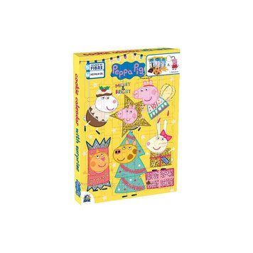 Адвент календарь Свинка Пеппа Peppa 2 с печеньем и фигуркой 132 г 5901986036005 фото