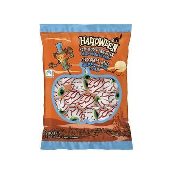 Конфеты Глаза Halloween Milk Chocolate Balls Шоколадные 200 г 4335619083127 фото
