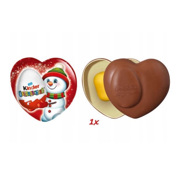 Шоколадне серце з сюрпризом Kinder Surprise Новий Рік 53 г 112168 фото